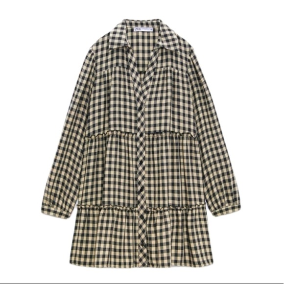 Zara plaid shirt dress - Picture 4 of 6